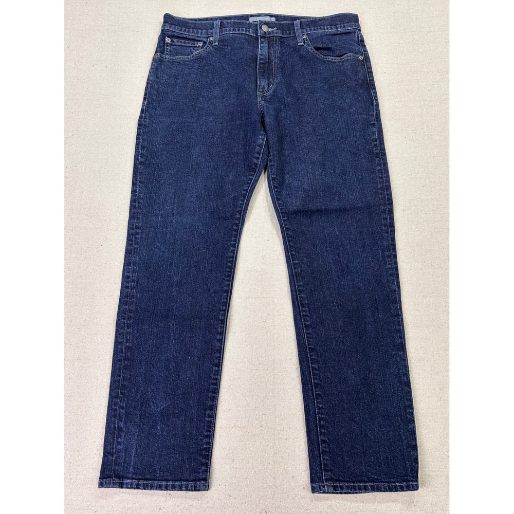 Ash & Erie Mens 33 Dark Wash Straight Leg Jeans Indigo Denim